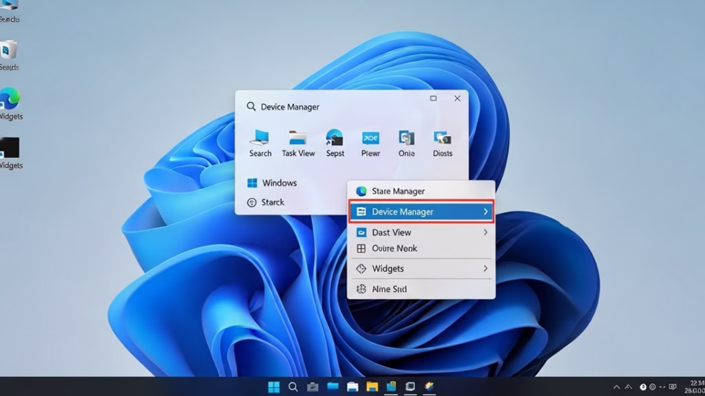 윈도우11 업데이트 후 USB 먹통, AS 없이 5분 만에 해결하는 3가지 설정법 5 윈도우11 시작 버튼 우클릭 메뉴에서 장치 관리자를 여는 모습