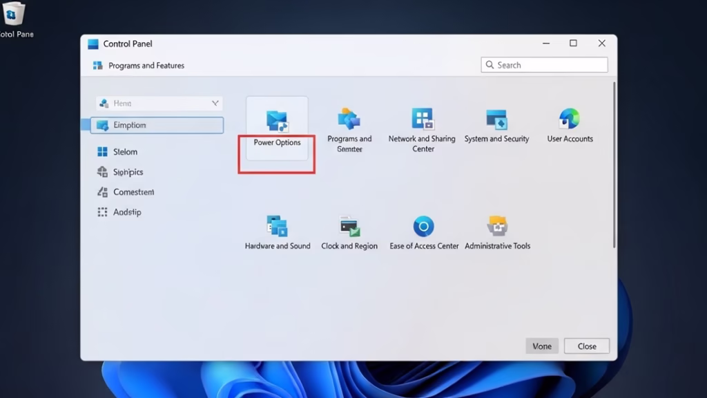 윈도우11 업데이트 후 USB 먹통, AS 없이 5분 만에 해결하는 3가지 설정법 7 윈도우11 제어판에서 전원 옵션을 선택하는 화면